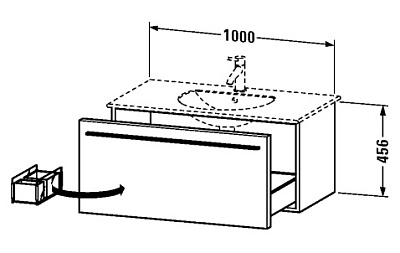 Мебель для ванной Duravit X-Large 100 венге