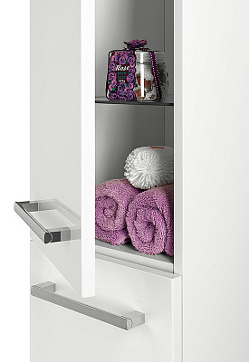 Шкаф-пенал Dreja Inn 35 L/R белый глянец