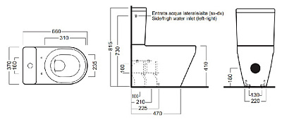 Унитаз-компакт Hatria Daytime Evo