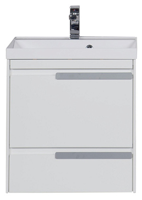 Тумба с раковиной Aquanet Тиволи 60 белая