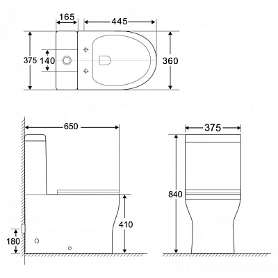 Бачок для унитаза BelBagno Ancona