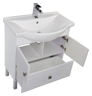 Тумба с раковиной Aquanet Стайл 75 с нижним ящиком