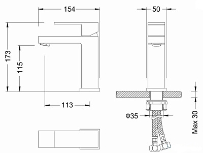 Смеситель Timo Selene 2061/00F для раковины