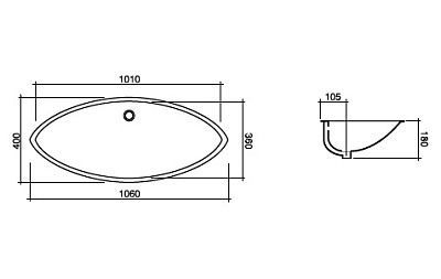 Раковина Disegno Ceramica Luna 824