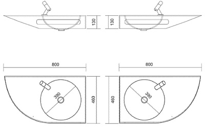 Раковина Kolpa San Elipsa D 80