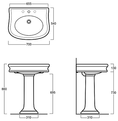 Раковина Simas Lante LA10