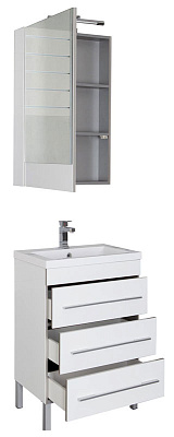 Тумба с раковиной Aquanet Верона 58 белая