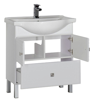 Тумба с раковиной Aquanet Стайл 75 с нижним ящиком