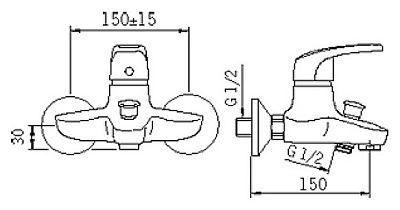 Смеситель Oras Safira 1040U для ванны с душем