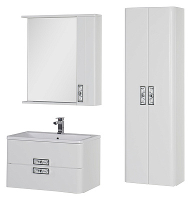 Шкаф-пенал Aquanet Паллада 50 белый