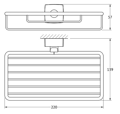 Полка FBS Esperado ESP 048 22 см