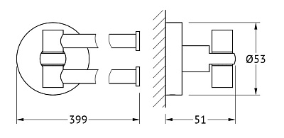 Полотенцедержатель Artwelle Harmonie HAR 023 40 см
