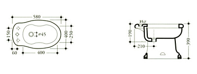Биде напольное Disegno Ceramica Paolina 7008-3 Br