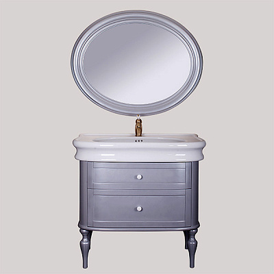 Зеркало Tiffany World Palermo grigio perlato