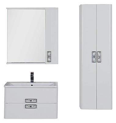 Шкаф-пенал Aquanet Паллада 50 белый