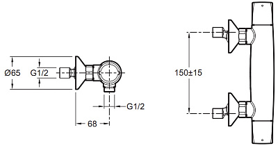 Смеситель Jacob Delafon Elevation E18877-CP для душа