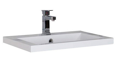 Тумба с раковиной Aquanet Нота 58 черная