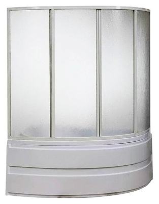 Шторка на ванну Bas Лагуна (4 ств. пластик)