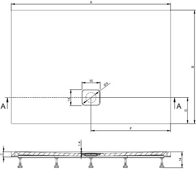 Поддон для душа Riho Biasca 414