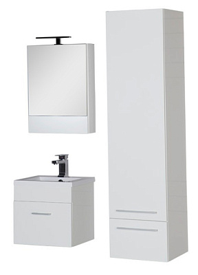 Шкаф-пенал Aquanet Нота белый