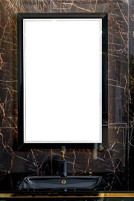 Зеркало Armadi Art Dolce Глянцевый черный 105x70см 567-B