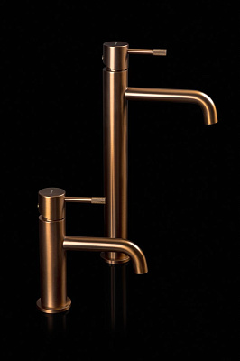 Смеситель для умывальника, Boheme Uno. Brushed Bronze 461-BRB