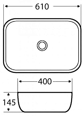 Раковина BelBagno BB2143-P накладная