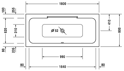 Акриловая ванна Duravit DuraStyle 700298
