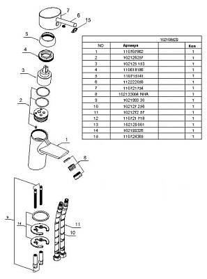 Смеситель E.C.A. Mix minimal 102108418 для раковины