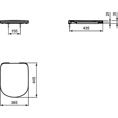 Сиденье для унитаза Ideal Standard Tempo T679401