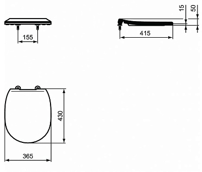 Сиденье для унитаза Ideal Standard Connect E772401