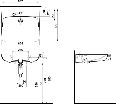 Раковина Kolo Nova Pro M38165000
