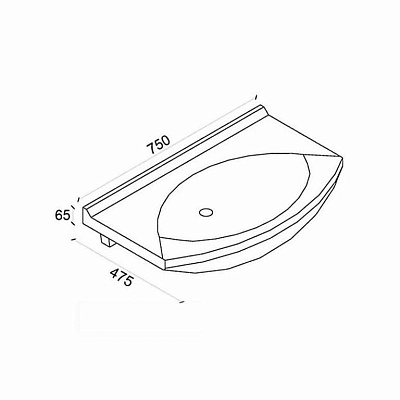Раковина Dreja Laguna 75