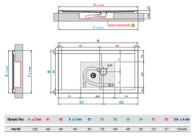 Поддон для душа Novellini Olympic Plus 140x100 см White