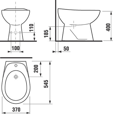 Биде напольное Jika Lyra 3227.1