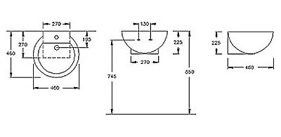 Рукомойник Hatria You&Me (46 см)