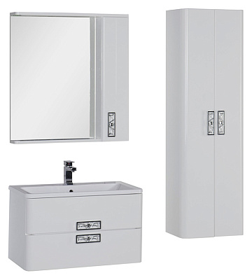 Шкаф-пенал Aquanet Паллада 50 белый