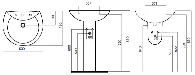 Раковина Am.Pm Bourgeois (60 см)
