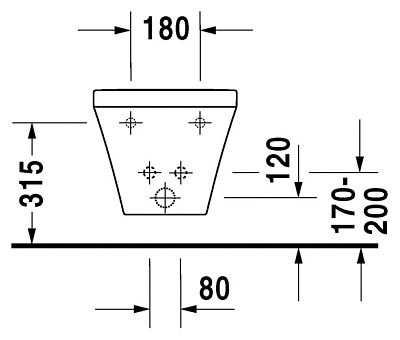 Биде подвесное Duravit DuraStyle 228615