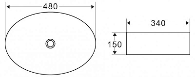 Раковина BelBagno BB1085 накладная