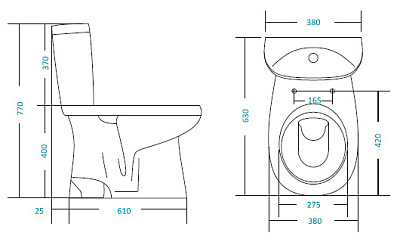 Унитаз-компакт Santek Анимо WH109776 гор. выпуск микролифт