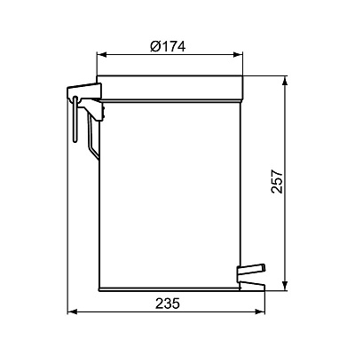 Ведро для мусора Ideal Standard IOM A9104MY