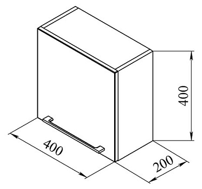 Шкаф De Aqua Куба 40 L