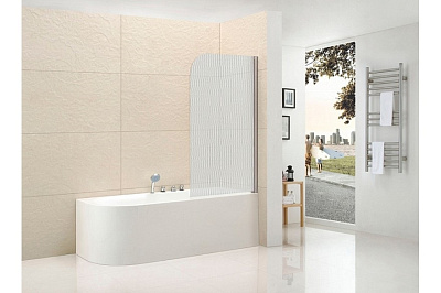 Шторка для ванны Cezares Eco O V 1 80/140 P Cr R