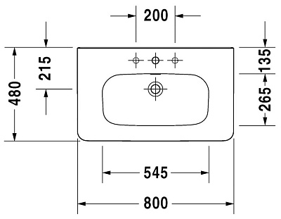 Раковина Duravit DuraStyle 232080