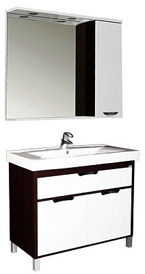 Тумба с раковиной Aquanet Гретта 90 венге