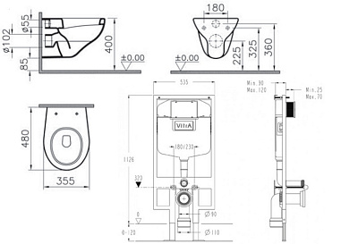 Комплект VitrA Normus 9773B003-7200