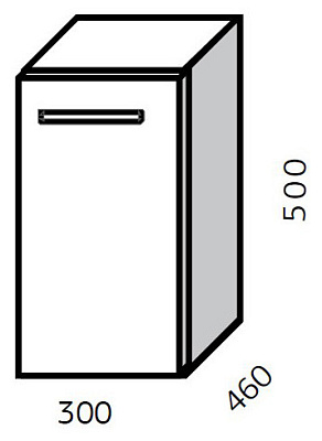 Тумба Cezar Clarus цветная L