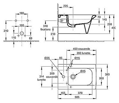 Биде подвесное Jacob Delafon Stillness E1304