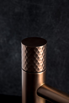 Смеситель Boheme STICK для умыв. COPPER BRUSHED DIAMOND 121-CB